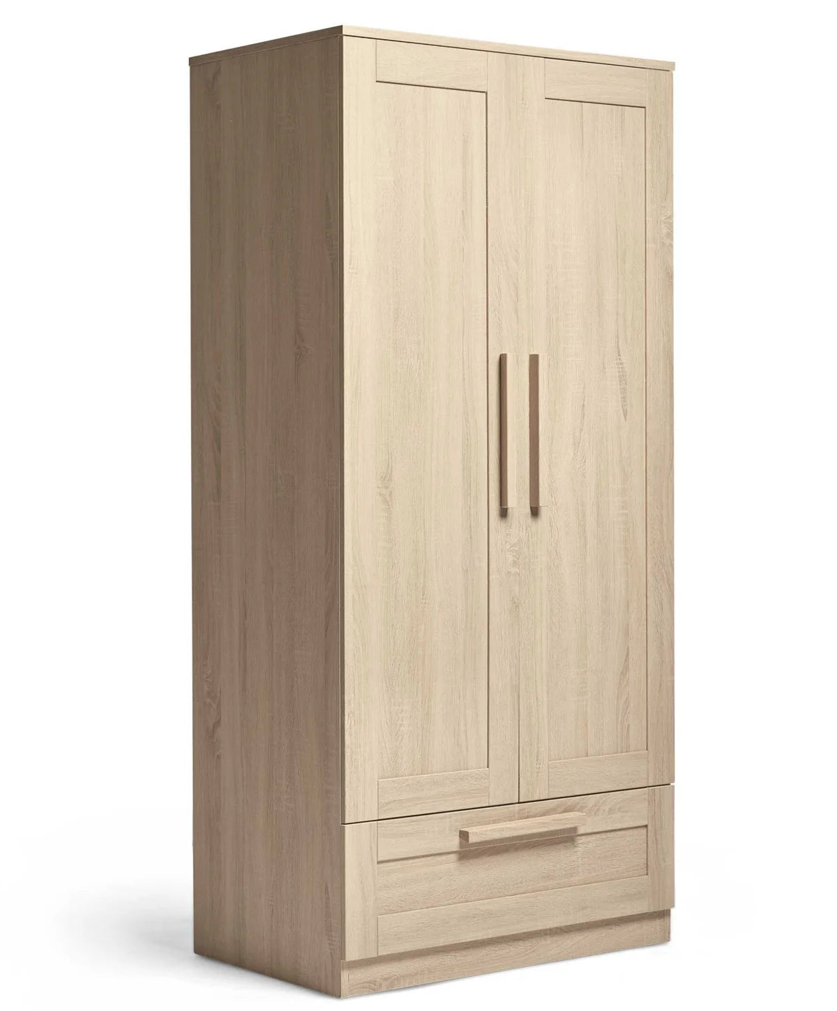 Atlas 3 Piece Cotbed Range with Dresser Changer & Wardrobe - Light Oak