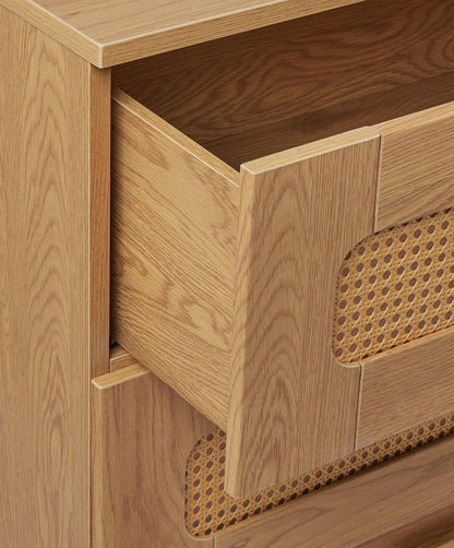 Esna 2 Piece Cotbed Set with Dresser Changer - Rattan