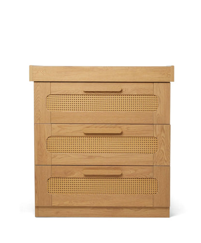 Esna 2 Piece Cotbed Set with Dresser Changer - Rattan