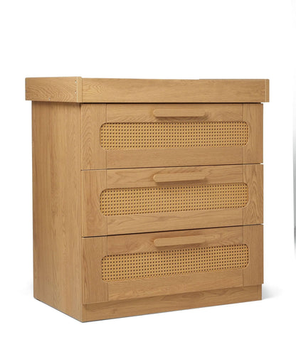 Esna 2 Piece Cotbed Set with Dresser Changer - Rattan