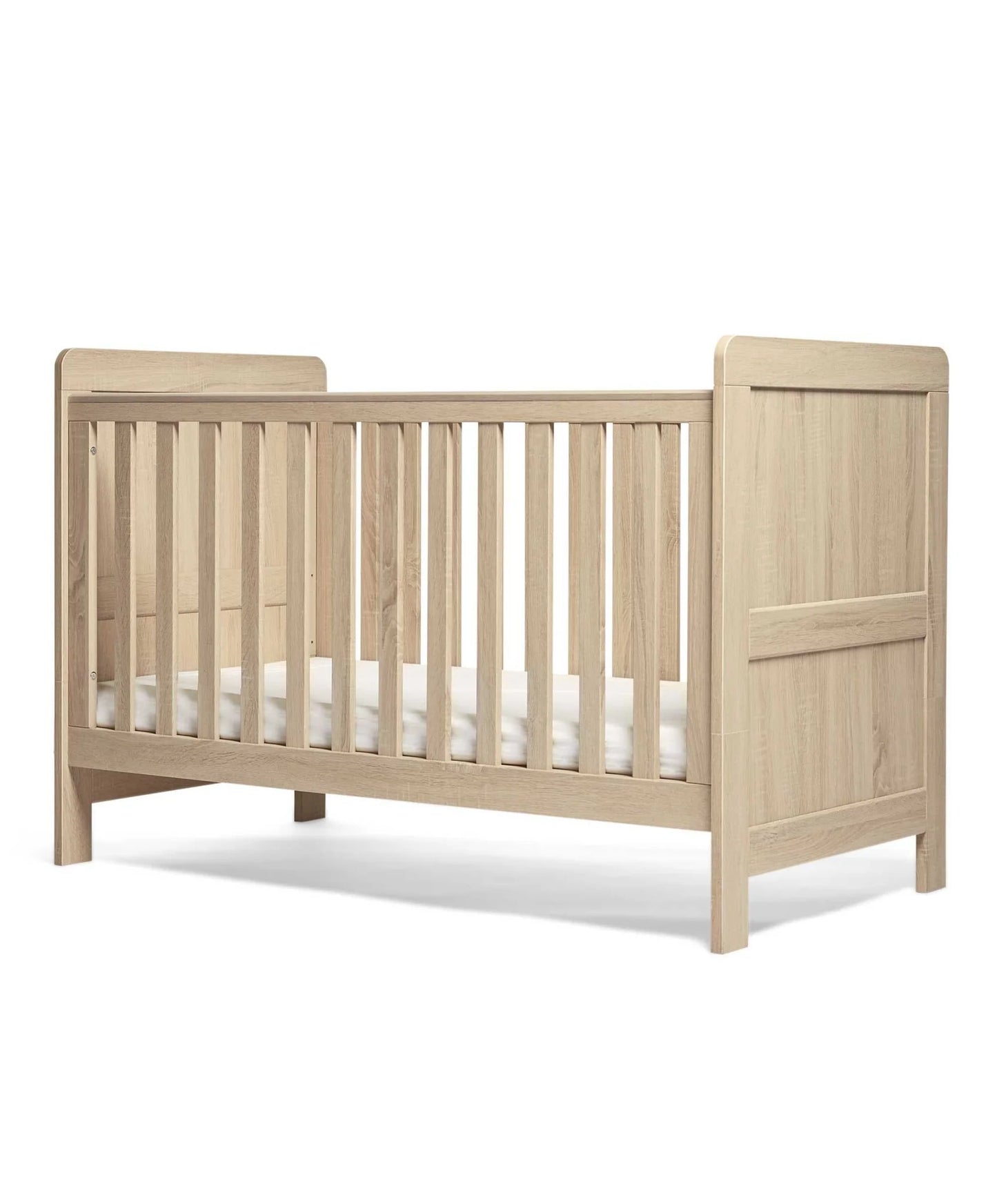 Atlas 3 Piece Cotbed Range with Dresser Changer & Wardrobe - Light Oak