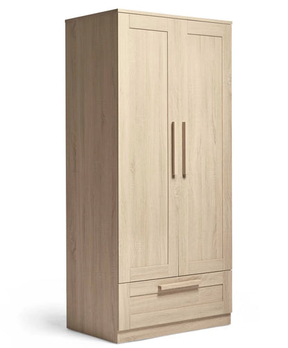 Atlas 3 Piece Cotbed Range with Dresser Changer & Wardrobe - Light Oak