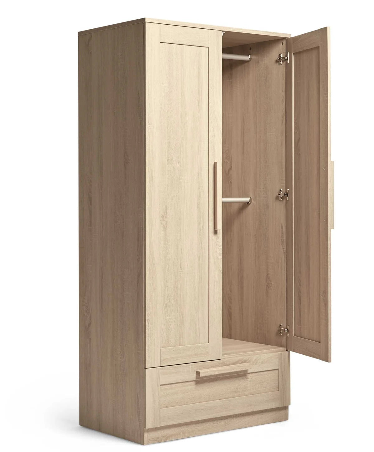 Atlas 3 Piece Cotbed Range with Dresser Changer & Wardrobe - Light Oak