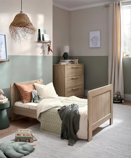 Atlas 3 Piece Cotbed Range with Dresser Changer & Wardrobe - Light Oak