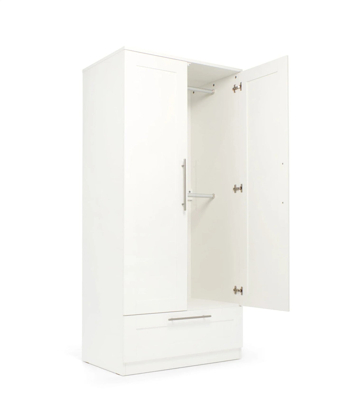 Hampden 3 Piece Cotbed Range with Dresser Changer & Wardrobe - White