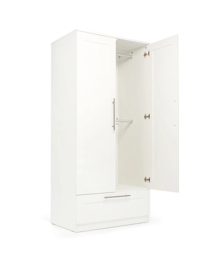 Hampden 3 Piece Cotbed Range with Dresser Changer & Wardrobe - White
